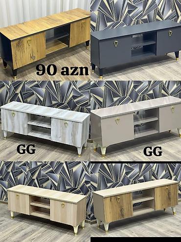 perla tv stend: Yeni ve sifarişle TV_STEND 90_azn Olçü 1.20×33×52 Material:Laminat — 1