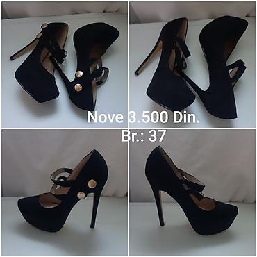 kappa boots: Elegantne nove crne cipele Small Swan - Model: salonke sa visokom — 4