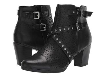 женская обувь 38: Ботинки и ботильоны Rieker, 38.5, цвет - Черный