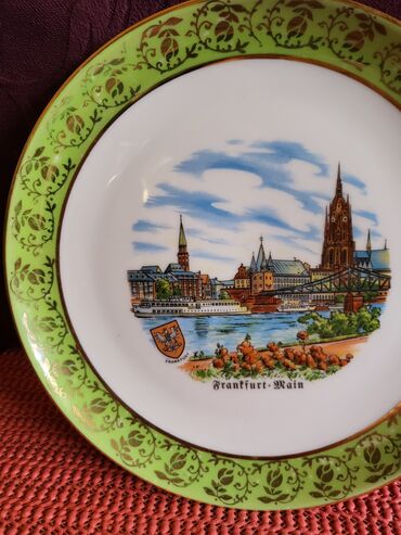 Slike i ramovi: Tanjir nov za zid,vintaz Frankfurt. Porcelanski nov tanjir za — 4