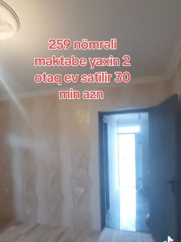 lalafo evlerin satışı göyçay: 2 otaqlı, 45 kv. m, Kredit yoxdur, Yeni təmirli