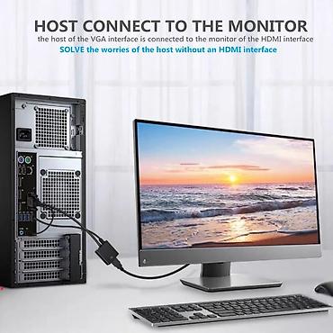 vga to hdmi бишкек: ПК үчүн конвертер, VGA → HDMI, Жаңы, Акылуу жеткирүү, Өзү алып кетүү — 3