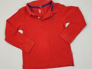 czerwona bluzka z cekinami: Blouse, 5-6 years, 110-116 cm, condition - Good
