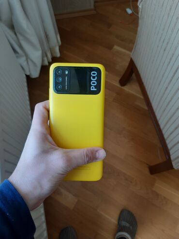 Poco: Poco M3, 64 GB, rəng - Sarı, Barmaq izi, Face ID
