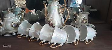 Çay dəsti, rəng - Ağ, Farfor