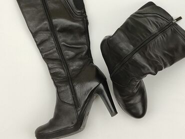 czarne eleganckie sukienki wieczorowe: High boots for women, 37, condition - Good