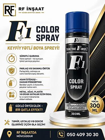 tap az paltar boyası: F+1 Color Spray – keyfiyyətli boya spreyi - Sürətli quruma: vaxtınıza — 1