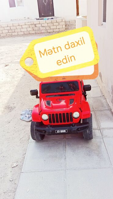 Uşaq üçün elektrik maşınları: Uşağlar böyüdüyü üçün artıq ehtiyac yoxdu deyə satılır .200 azn. Ünvan