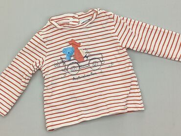 pomarańczowa bluzka dla dziewczynki: Bluzka, 3-6 m, stan - Dobry