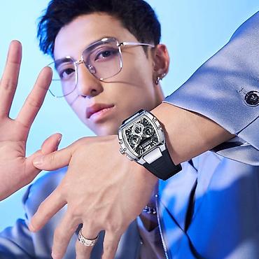 Классические часы: Классические часы часы, Водонепроницаемые, Секундомер, Мужские, Новый — 9