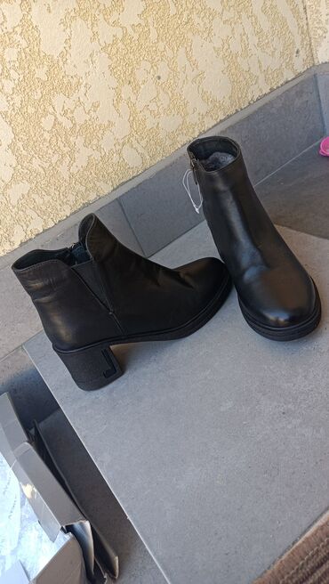 обувь зимный: Сапоги, 36, цвет - Черный