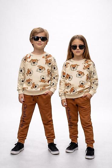 Комплекты одежды: Uşaq idman dəsti – sweatshirt + şalvar - Model: uniseks, 2 hissədən — 4
