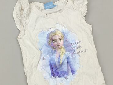 długie białe letnie sukienki: T-shirt, Disney, 4-5 years, 104-110 cm, condition - Good