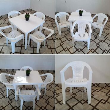 Bağ, çöl masa və oturacaq dəstləri: Yeni, Kvadrat masa, 4 stul, Açılmayan, Stullar ilə, Plastik -da lalafo.az — 28 Bağ, çöl masa və oturacaq dəstləri: Yeni, Kvadrat masa, 4 stul, Açılmayan, Stullar ilə, Plastik — 28