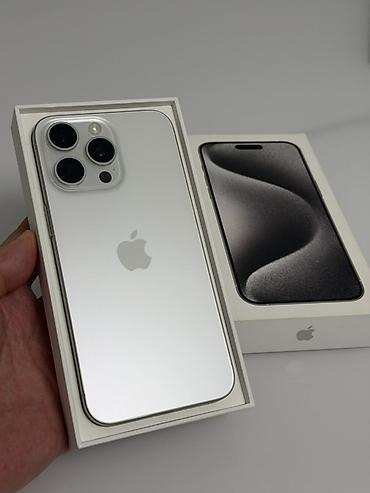 IPhone 15 Pro Max, Б/у, 512 ГБ, Белый, Коробка, 85 %