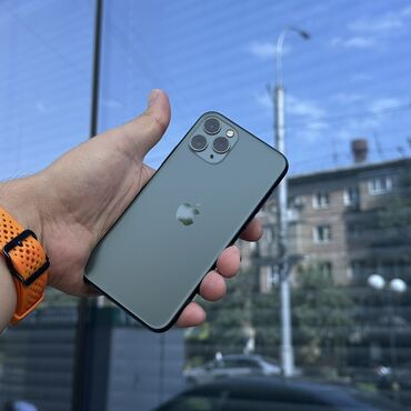 ейрподс про: IPhone 11 Pro, Колдонулган, 256 ГБ, Alpine Green, 100 %
