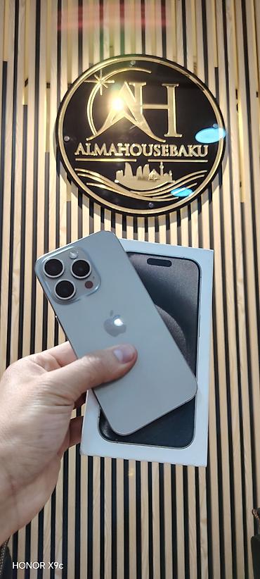 ipad pro 12: IPhone 15 Pro, 128 GB, Qara, Simsiz şarj, Face ID, Sənədlərlə — 1