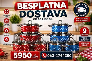 radne cipele patike: Set šerpi sa tačkicama – 9 delova - Materijal: nerđajući čelik - — 1