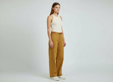 Women's Pants: Monki, Spodnie materiałowe damskie, rozmiar 2XS