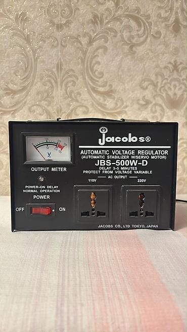 220 v: Jacobs JBS-500W-D avtomatik gərginlik tənzimləyicisi (servo motorlu — 3