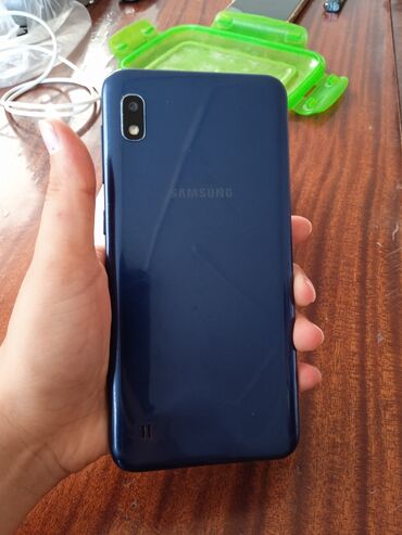 Samsung: Samsung Galaxy A10, 32 GB, rəng - Göy, Barmaq izi, İki sim kartlı