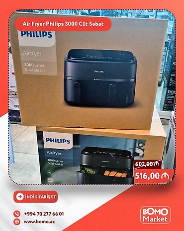 philips airfryer qiymeti: 🔥 Air Fryer Fritür Philips 3000 Seriyası Cüt Səbətli ✅ Marka: Philips — 1