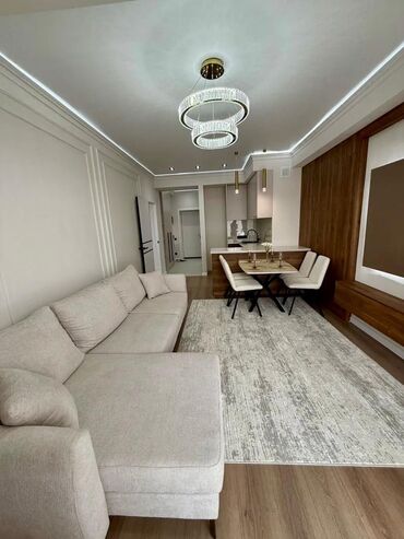 раздольный ак жол: 2 комнаты, 52 м², Элитка, 5 этаж, Евроремонт