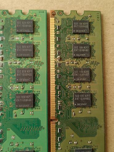 Оперативная память (RAM) для ПК: Оперативная память (RAM) для ПК, Б/у, Samsung, 2 ГБ, DDR2, 800 МГц — 2