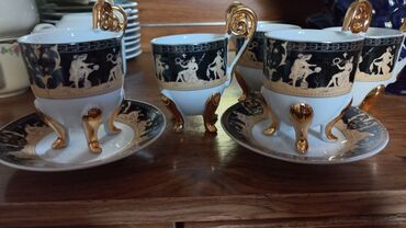 Qəhvə dəstləri və servizlər: Qəhvə dəsti, rəng - Qara, Farfor — 4