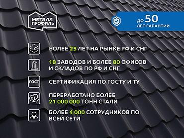 Металлочерепица: Металлочерепица c гарантией от производителя Металл Профиль: более — 7