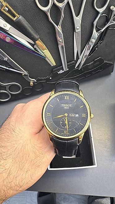 saat omega: Tissot kişi qol saatı – klassik dizayn - Korpus: Qızılı tonlu — 5