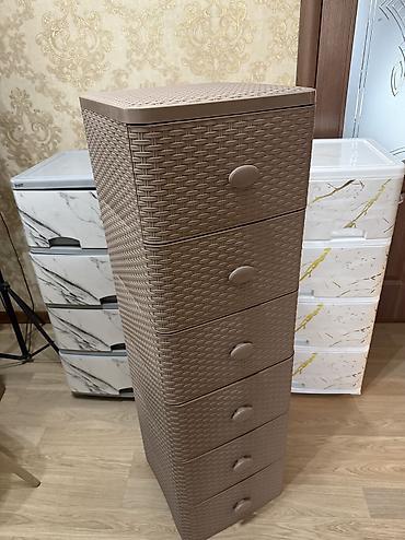 Комоды для ванной: Комод «плетёнка» пластиковые комоды выдвижные ящики — 11