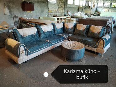 kunc divan: Karizma künc 750 Azn + bufik 50 Azn. Bazalıdır,yeri dəyişilir, 0 petlə