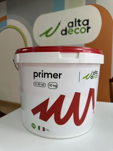 грунтовка для стен: Грунтовка Alta Decor в ведре объемом 10 кг. Подходит для подготовки