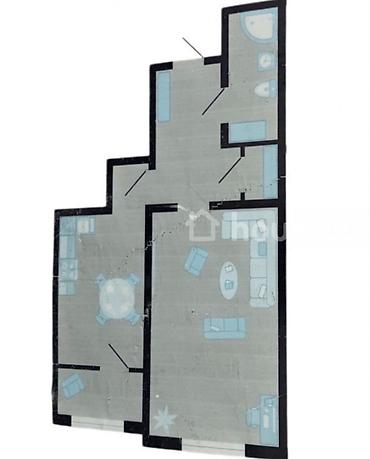 1 комната, 52 м², Джал-15 Элитка, 5 этаж, ПСО (под самоотделку)