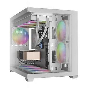 Ostali kompjuterski delovi: PC kućište – Mid Tower, bela boja, sa prozorskom bočnom stranicom od — 15