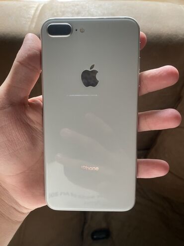 iphone 8 barter: IPhone 8 Plus, 64 GB, Gümüşü, Barmaq izi