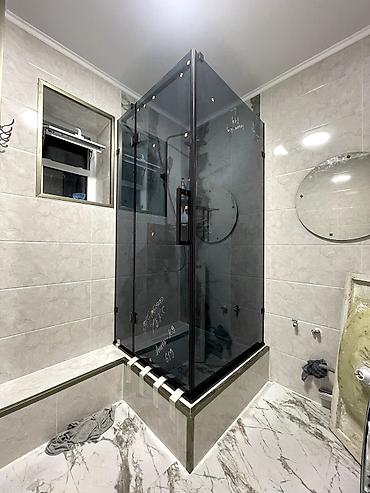 Душевые перегородки и ограждения: Душевые кабины в Бишкеке душевая перегородка стеклянные — 6