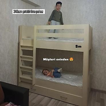 oğlan şəkilləri: İki mərtəbəli uşaq çarpayısı - Kompakt dizayn: Kiçik otaqlar üçün — 1