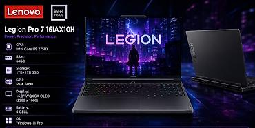 Lenovo Legion Pro 7 16IAX10H oyun və yüksək performanslı işlər üçün