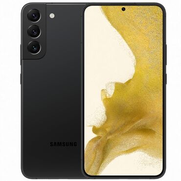 телефон ош: Samsung Galaxy S22 Plus, Б/у, 256 ГБ, цвет - Черный, 1 SIM