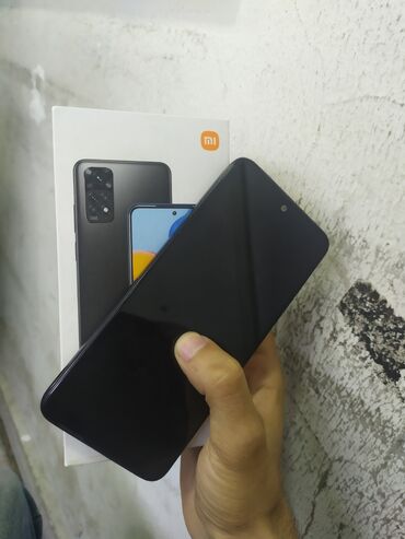 smartfon telefonlar: Xiaomi Redmi Note 11, 128 GB, rəng - Qara, 
 Barmaq izi, Face ID