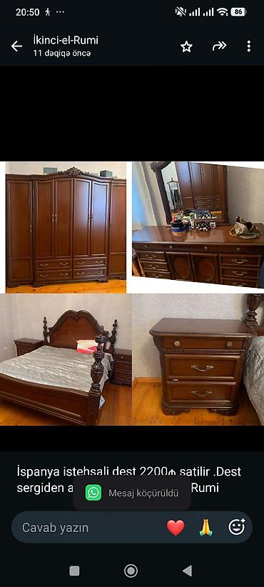 İspanya istehsali dest 2200₼ satilir .Dest sergiden alinib .Unvan