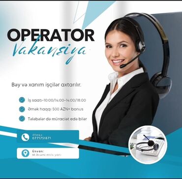 удаленная работа менеджер: Оператор Call-центра требуется, Студенты, Любой возраст, Ежемесячная оплата at lalafo.az удаленная работа менеджер: Оператор Call-центра требуется, Студенты, Любой возраст, Ежемесячная оплата