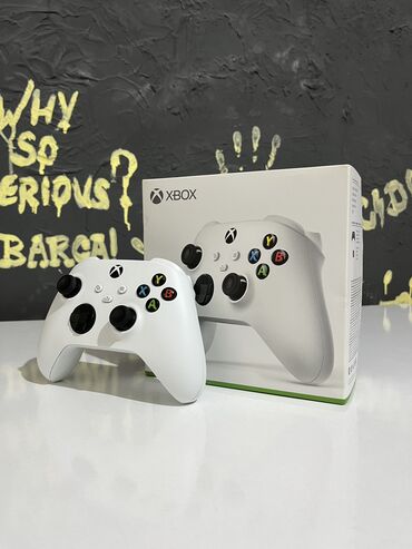 əl konsolu: Xbox Series S gamepad Original Xbox Series S gamepadı. Ağ (Robotic