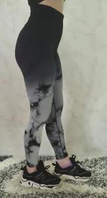 Helanke, biciklistički šortsevi: Ženske sportske helanke – visoki struk, bez šavova, elastične - — 22