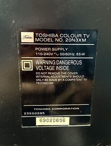 большой тошиба телевизор: Телевизор кинескопный Toshiba Colour TV, модель 20N3XM вместе с — 2