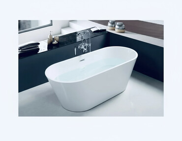 полочки в ванну: Ванна, Овальная, Материал: Акрил, Размер: 170 x 75 см, Бесплатная установка