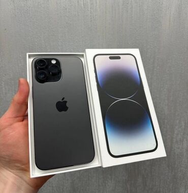 бишкек айфон 14 про макс: IPhone 14 Pro Max, Колдонулган, 128 ГБ, Кара, Куту, Каптама, 86 %