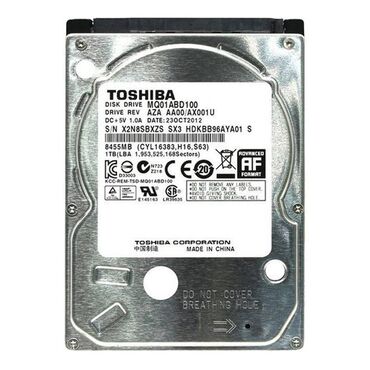 жесткий диск от ноутбука: Маалымат алып жүрүүчү, Жаңы, Toshiba, HDD, 512 ГБ, 2.5", Ноутбук үчүн